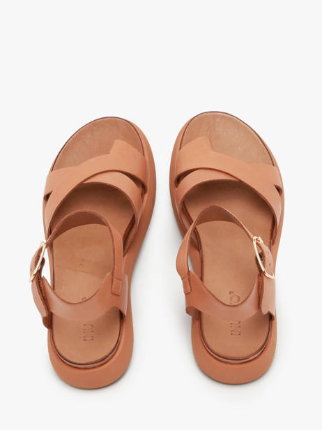 Sandals In Leather Inuovo Green women A96002 other view 3