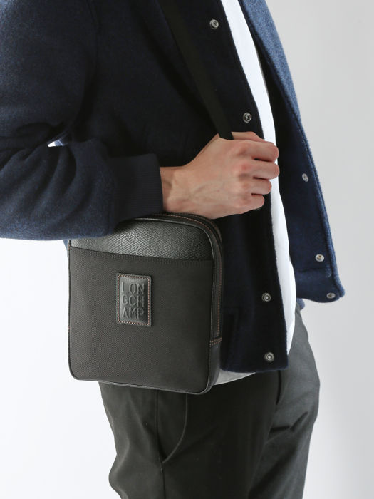 Longchamp Boxford Sacs porté travers Noir