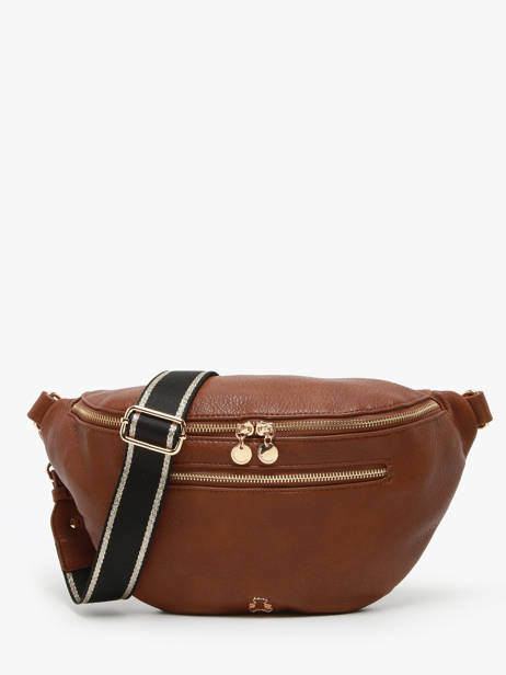 Belt Bag Lulu castagnette Brown zip VICK