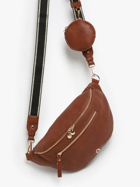 Belt Bag Lulu castagnette Brown zip VICK other view 2
