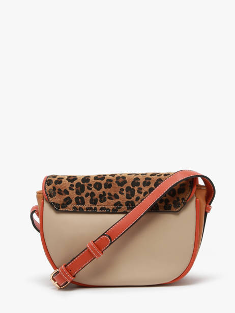 Sac Bandoulière Leopard Lulu castagnette Marron leopard TURENNE vue secondaire 4