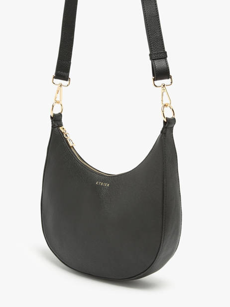 Shoulder Bag M Tradition Leather Etrier Black tradition ETRA102M other view 2