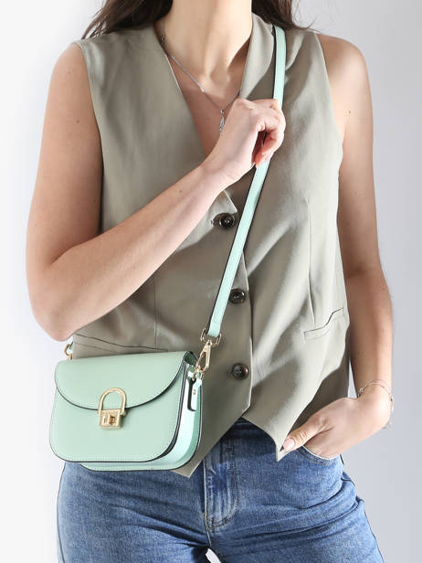 Shoulder Bag S Altair Leather Etrier Green altair EALA081S other view 1