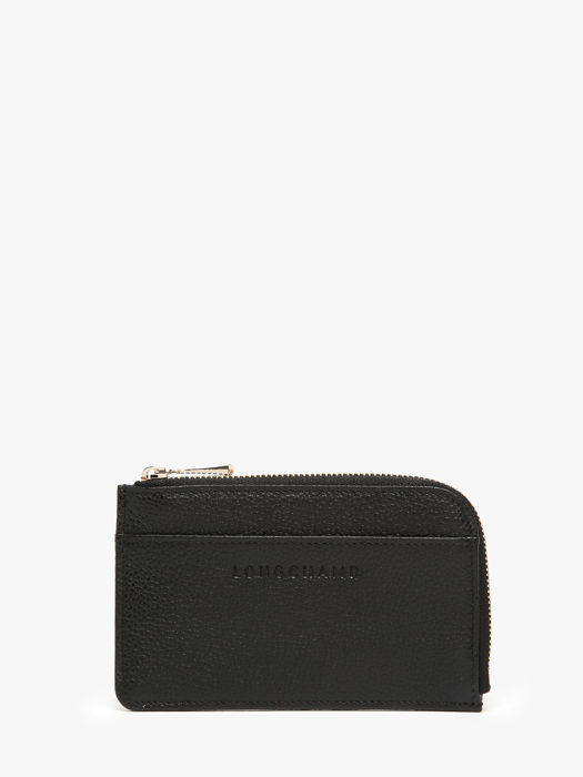Longchamp Le foulonné Porte billets/cartes Noir