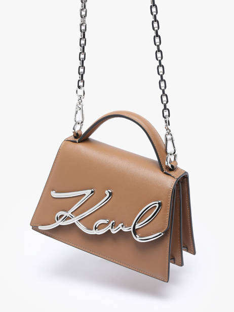 Shoulder Bag K Signature Leather Karl lagerfeld Brown k signature A1W30038 other view 2