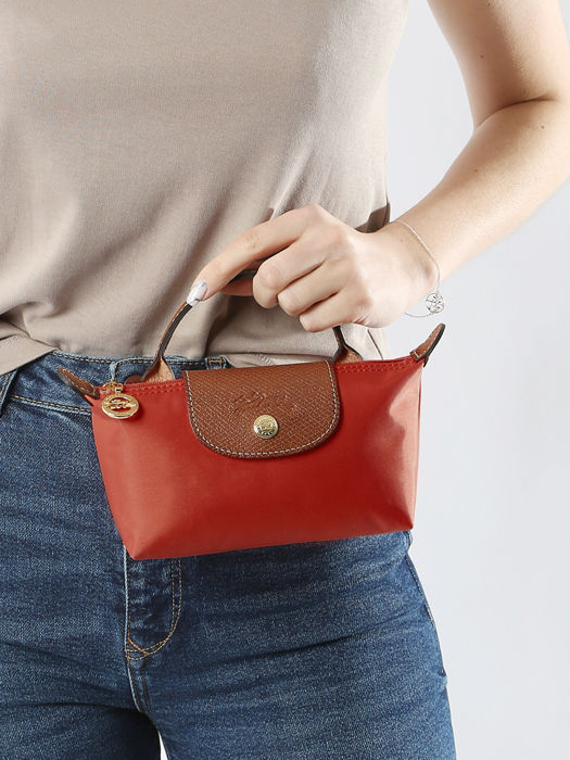 Longchamp Le pliage original Clutches Red