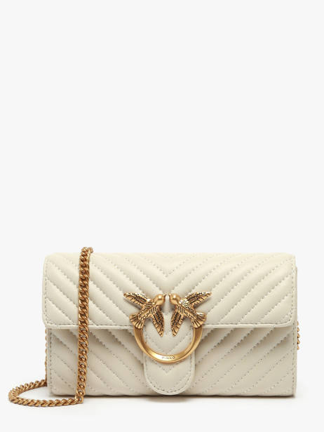Sac Bandoulière Love Bag Quilt Cuir Pinko Beige love bag quilt A0GK