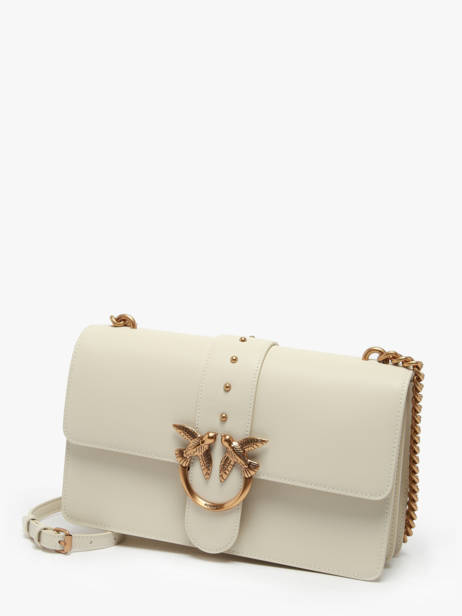 Sac Bandoulière Love Bag Icon Cuir Pinko Beige love bag icon A0F1 vue secondaire 2