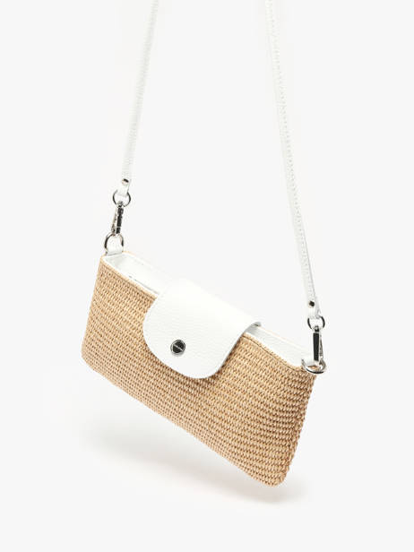 Shoulder Bag Mini Osier Italie Lancaster White mini osier italie 117 other view 2
