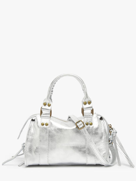 Shoulder Bag Nine Leather Milano Silver nine NI24091 other view 4