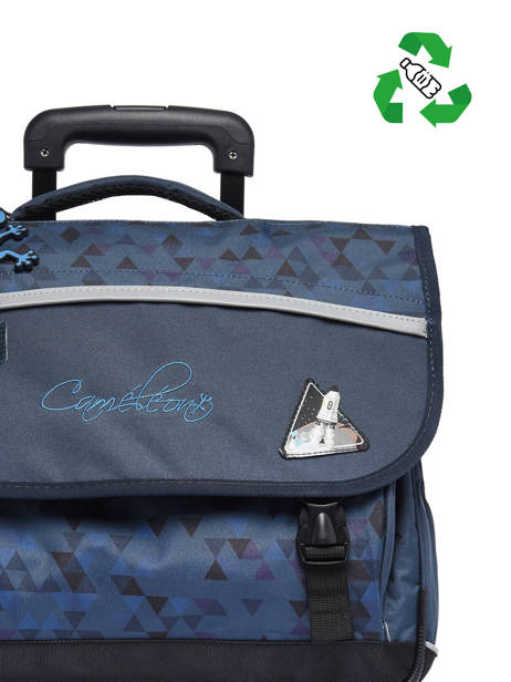 Cartable à Roulettes 2 Compartiments Cameleon Bleu actual PBBACR38 vue secondaire 2