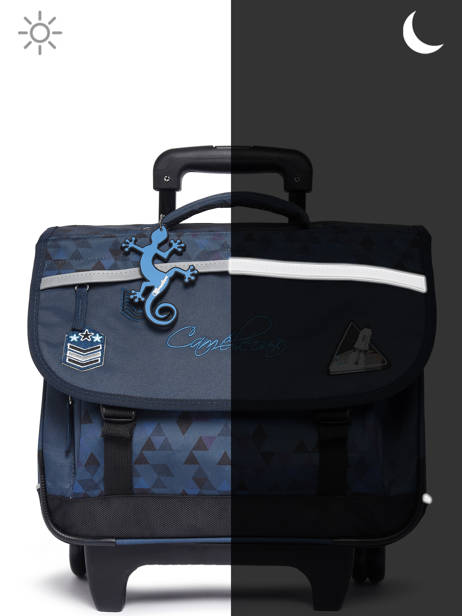 Cartable à Roulettes 2 Compartiments Cameleon Bleu actual PBBACR38 vue secondaire 8