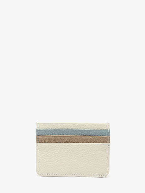 Card Holder Leather Crinkles White caviar 14320C other view 2