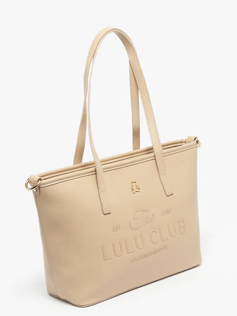Sac Porté épaule Logo Lulu castagnette Beige logo YZEURE vue secondaire 2