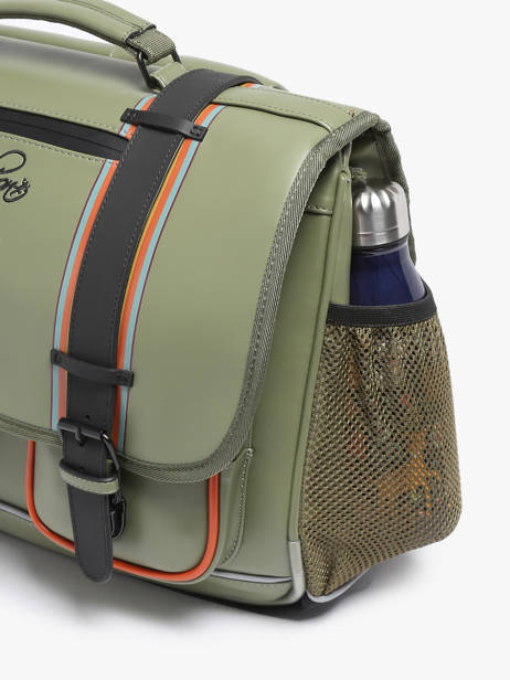 Cartable 2 Compartiments Cameleon Vert vintage north PBVWCA38 vue secondaire 5