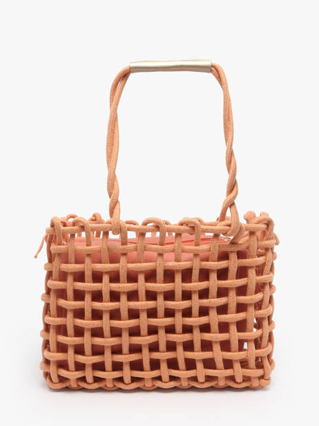 Handbag Crochet Le voyage en panier Orange crochet PM853 other view 4
