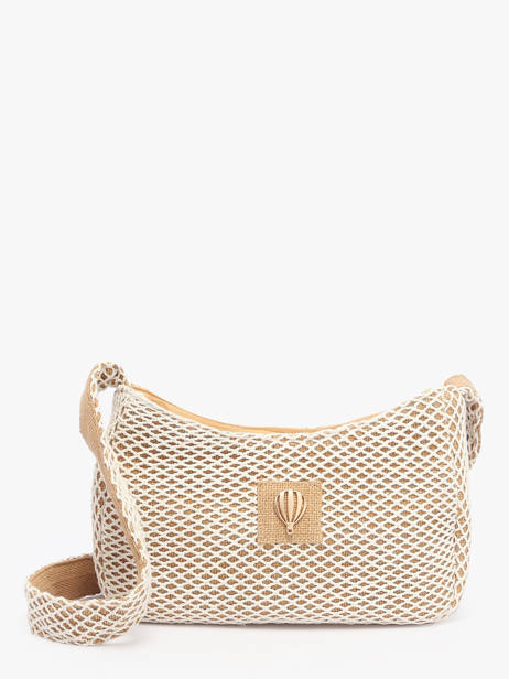 Sac Bandoulière Estival Coton Le voyage en panier Beige estival PM851