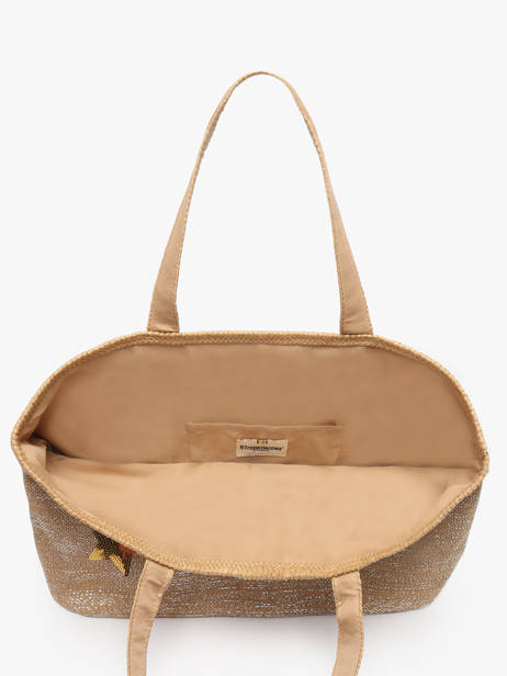Shoulder Bag Panama Paper Les tropeziennes Beige panama TZ01 other view 3