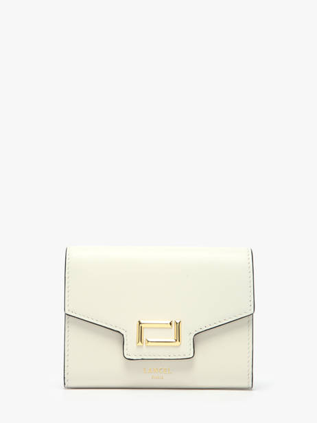 Portefeuille Cuir Lancel Beige angele A13161