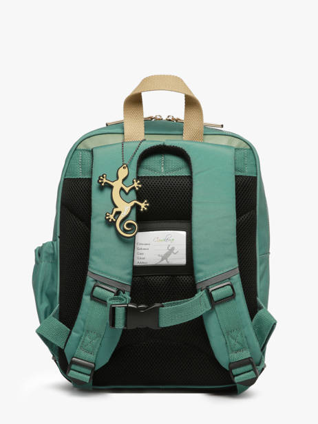 2-compartment Backpack Cameleon Green vintage fantasy SD33 other view 4