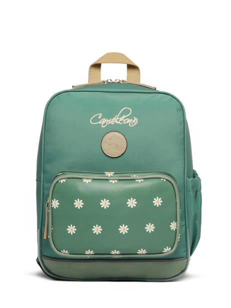2-compartment Backpack Cameleon Green vintage fantasy SD33 other view 7