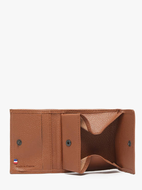 Leather Wallet Madras Etrier Brown madras EMAD097 other view 2