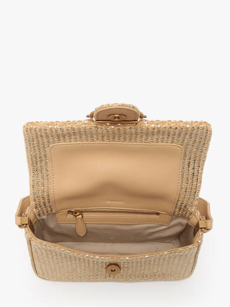 Shoulder Bag Love Bag Icon Raphia Pinko Gold love bag icon 4340A2CE other view 2