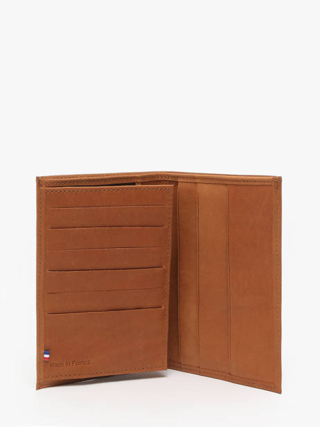 Leather Wallet Oil Etrier Brown oil EOIL528 other view 1