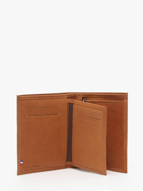 Leather Wallet Oil Etrier Brown oil EOIL247 other view 1