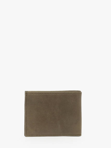 Leather Wallet Oil Etrier Green oil EOIL102 other view 2