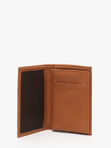 Compact Leather Wallet Oil Etrier Brown oil EOIL027 other view 1