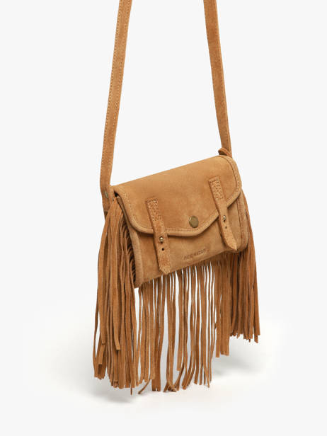Leather Mini Indispensable Folk Bag Paul marius Brown folk MINIFOL other view 1