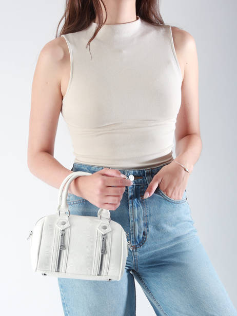 Sac à Main Grained Miniprix Blanc grained KJ62061 vue secondaire 1