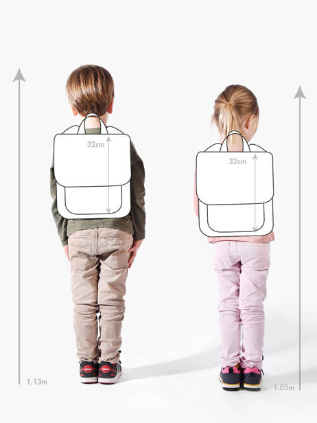 Mini Backpack Stones and bones Multicolor girls G other view 1