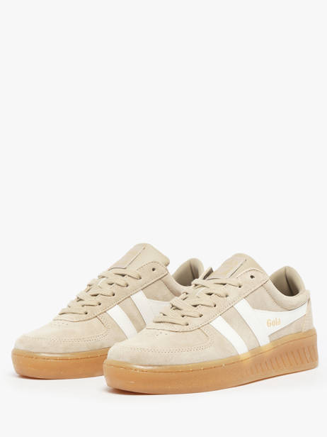 Sneakers In Leather Gola Beige women CLA589 other view 2