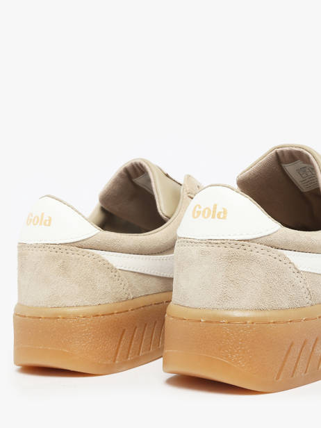 Sneakers In Leather Gola Beige women CLA589 other view 3