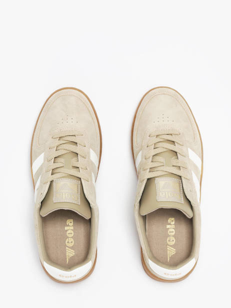 Sneakers In Leather Gola Beige women CLA589 other view 4