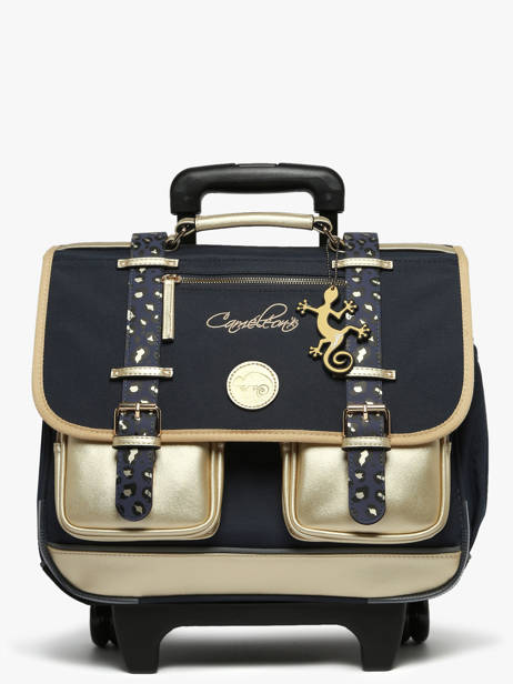 Wheeled Schoolbag For Kids 2 Compartments Cameleon Blue vintage fantasy CR38