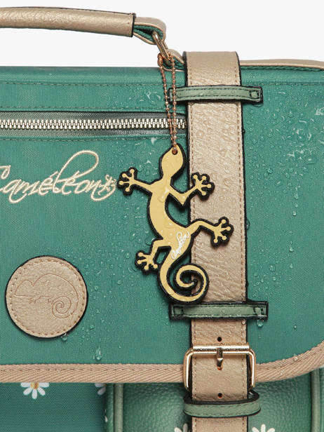 2-compartment Backpack Cameleon Green vintage fantasy SD33 other view 6