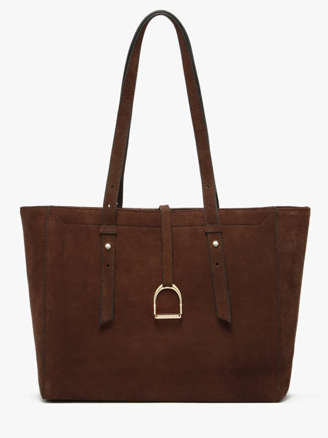 Sac Porté épaule Altesse Suede Cuir Etrier Marron altesse suede EASU088M