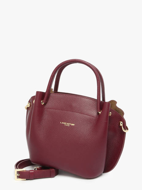 Leather Foulonné Double Satchel Lancaster Red foulonne double 18 other view 2