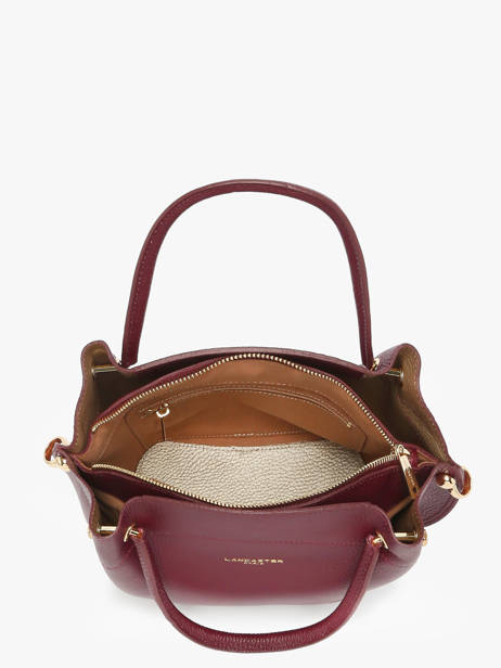 Leather Foulonné Double Satchel Lancaster Red foulonne double 18 other view 3
