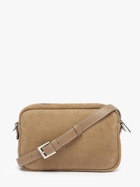 Shoulder Bag Suede Leather Lancaster Beige suede 65 other view 4