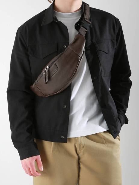 Sac Banane Flandres Cuir Etrier Marron flandres EFLA735M vue secondaire 1