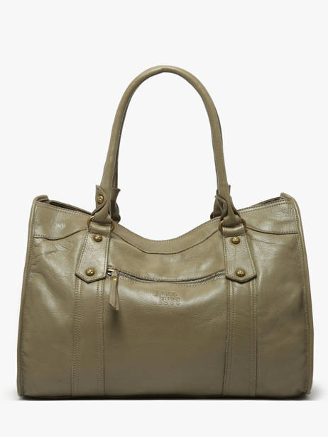 Shoulder Bag Cow Leather Basilic pepper Green cow BCOW31