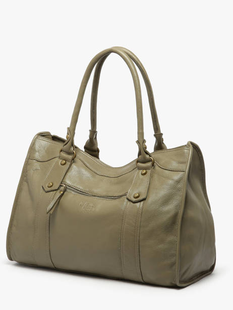 Shoulder Bag Cow Leather Basilic pepper Green cow BCOW31 other view 1