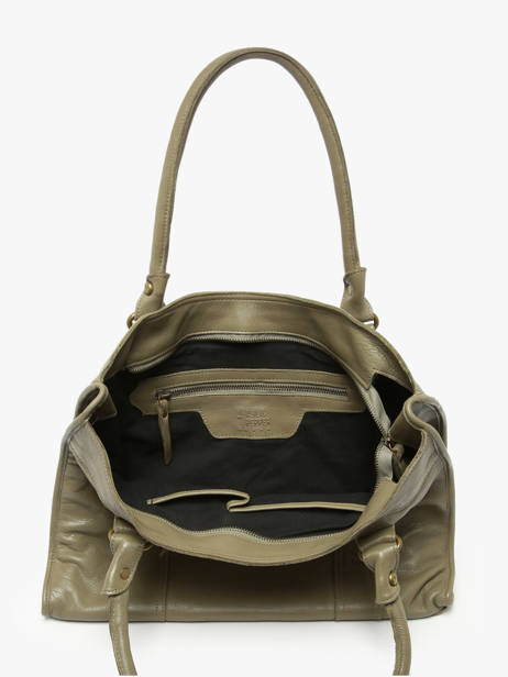 Shoulder Bag Cow Leather Basilic pepper Green cow BCOW31 other view 2