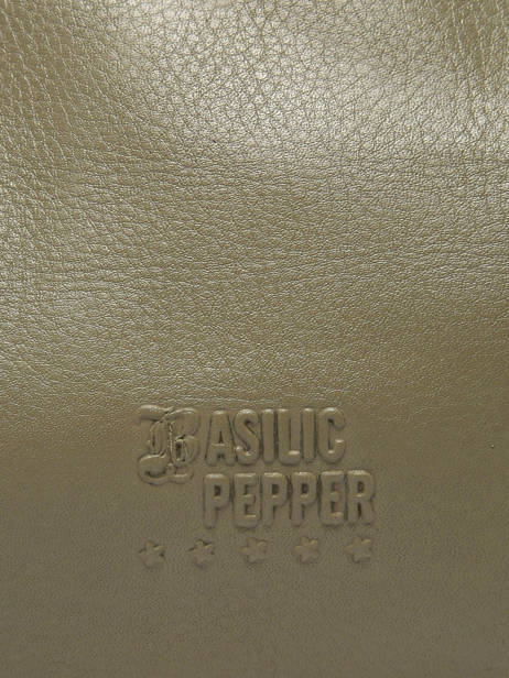 Shoulder Bag Cow Leather Basilic pepper Green cow BCOW31 other view 4