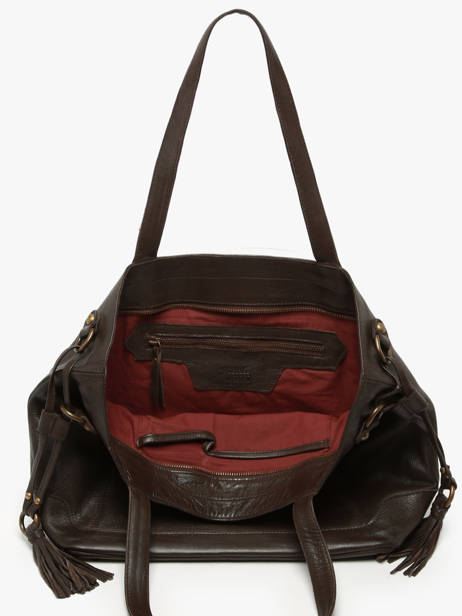 Shoulder Bag Cow Leather Basilic pepper Brown cow 155N other view 2