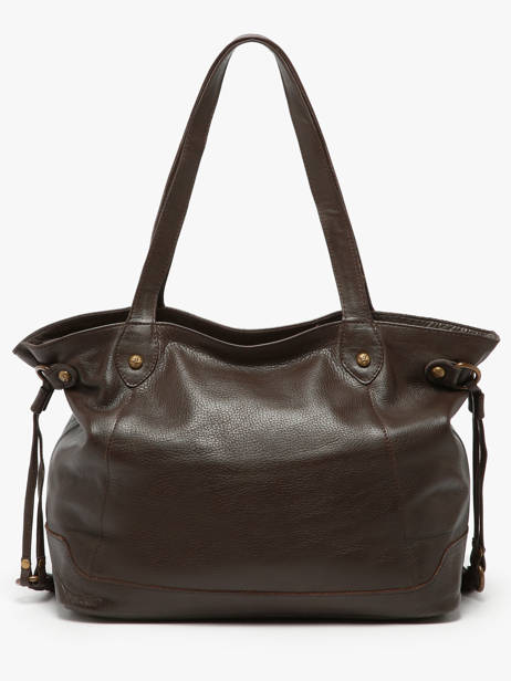 Shoulder Bag Cow Leather Basilic pepper Brown cow 155N other view 3